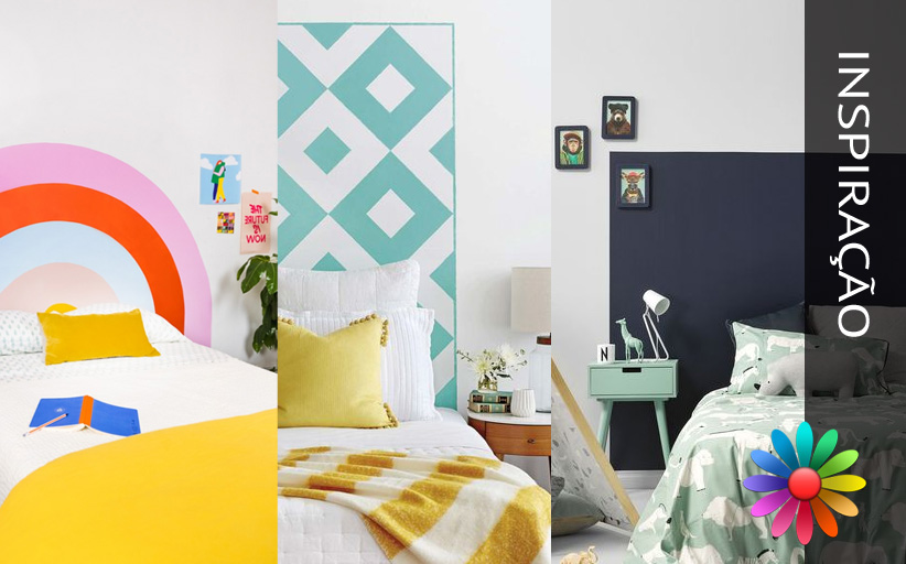 Tendência do Ano – Cabeceira pintada, uma ideia de decoração para mudar facilmente o humor do seu quarto